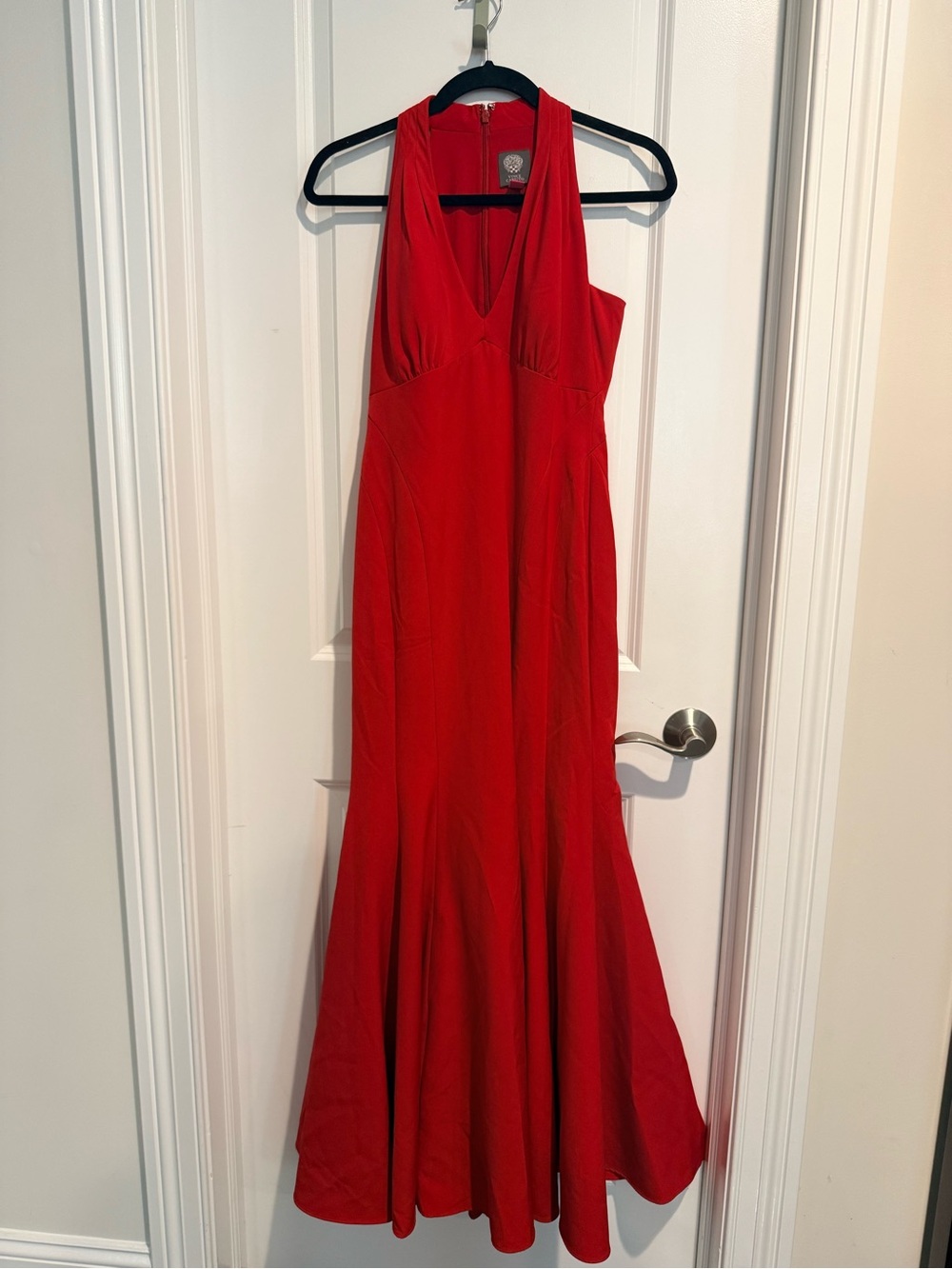 Elegant Red Evening Gown - Classic Women's Dress